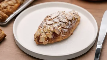 Almond Croissant from +Bake Cafe in Rancho Cucamonga