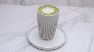 Matcha Latte from +Bake Cafe in Rancho Cucamonga