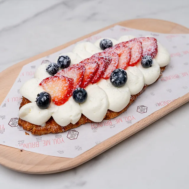 Berries & Cream Croissant at +Bake Cafe