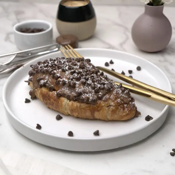 Chocolate Nutella Croissant from +Bake Cafe in Rancho Cucamonga