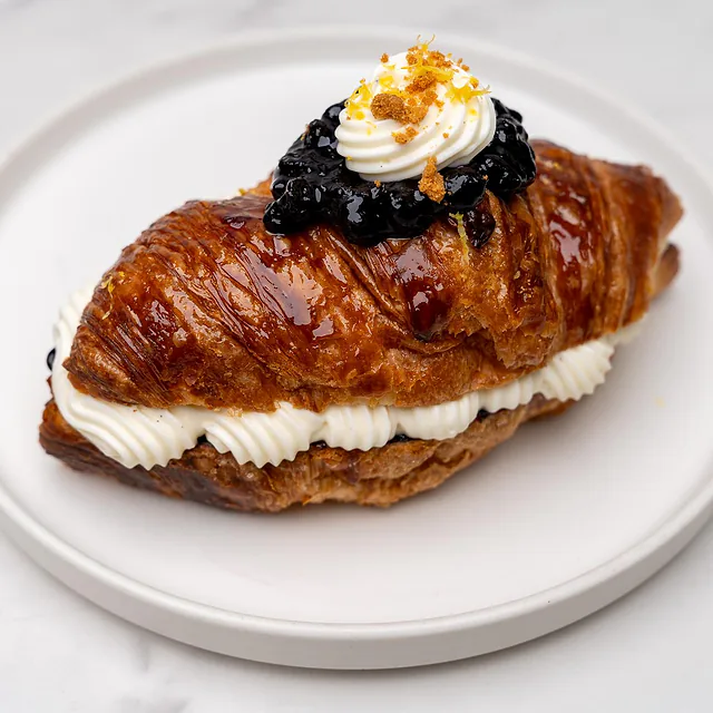Lemon Blueberry & Cream Croissant at +Bake Cafe