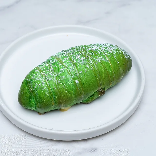 Pandan Kaya Salt Bread at +Bake Cafe
